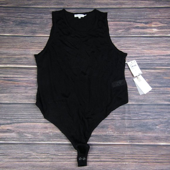 Good American Tops - Good American NEW NWT 3XL Size 6 Black Extreme Sheer Bodysuit Sleeveless Thong